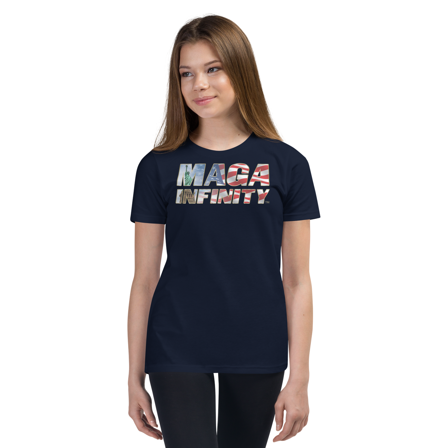 MAGA Infinity Statue Of Liberty Logo - Premium  Kids Teeshirt