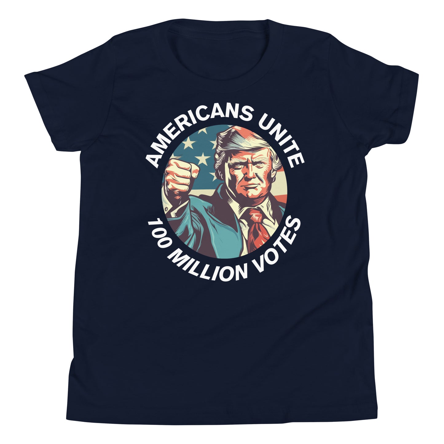 American’s Unite - 100 Million Votes for Trump Kids’ T-Shirt - Design 4