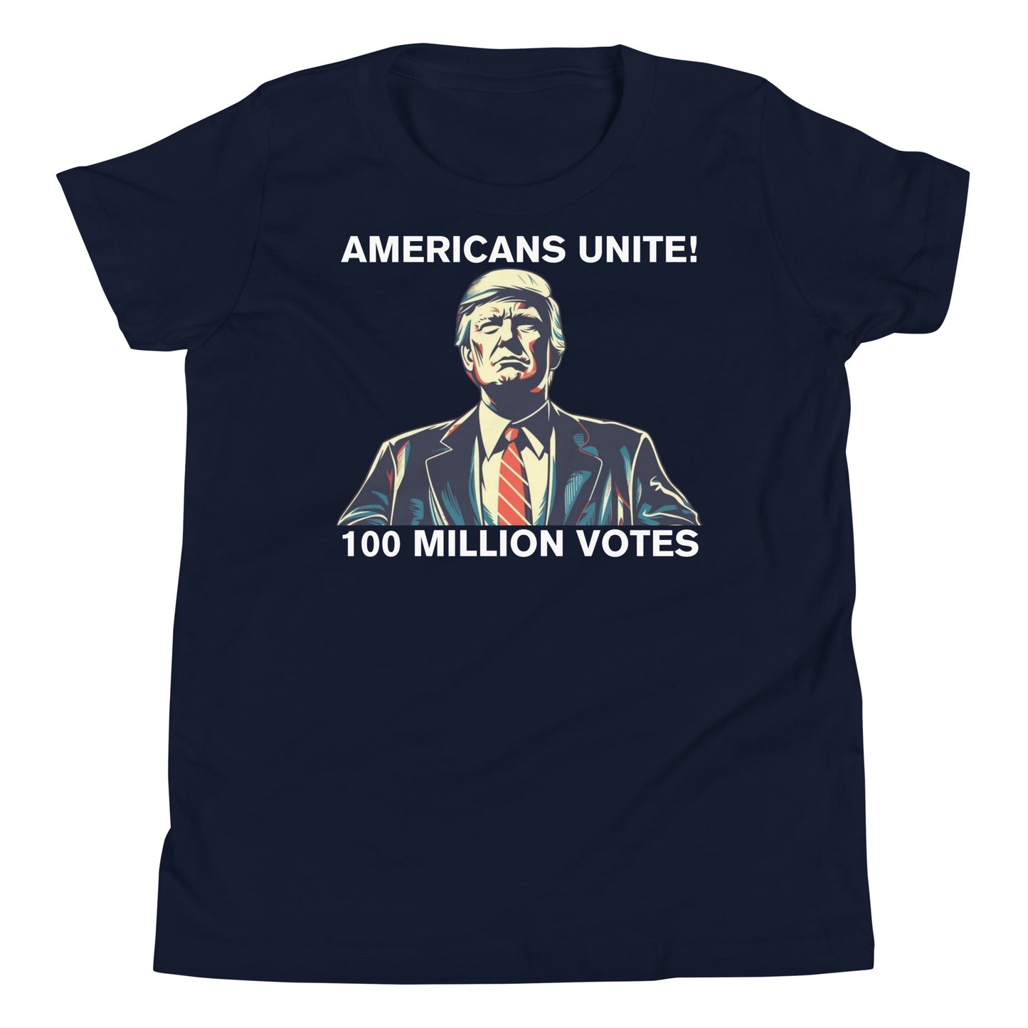 American’s Unite - 100 Million Votes for Trump Kids’ T-Shirt - Design 5