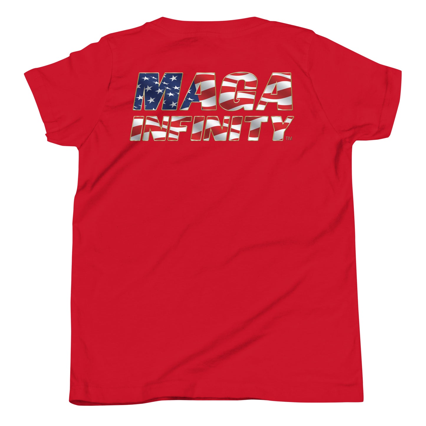 Trump - American Made, MAGA Infinity, Two-Sided Kid's T-Shirt