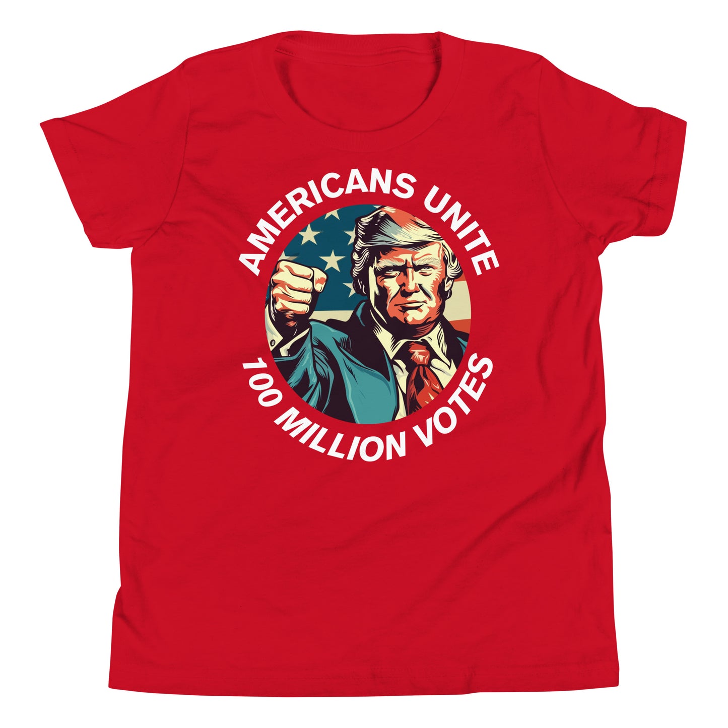 American’s Unite - 100 Million Votes for Trump Kids’ T-Shirt - Design 4