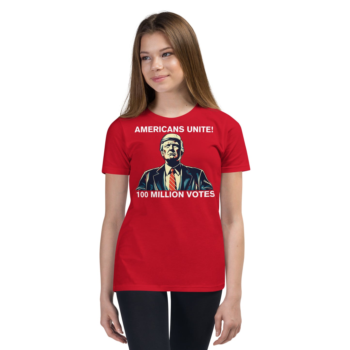 American’s Unite - 100 Million Votes for Trump Kids’ T-Shirt - Design 5