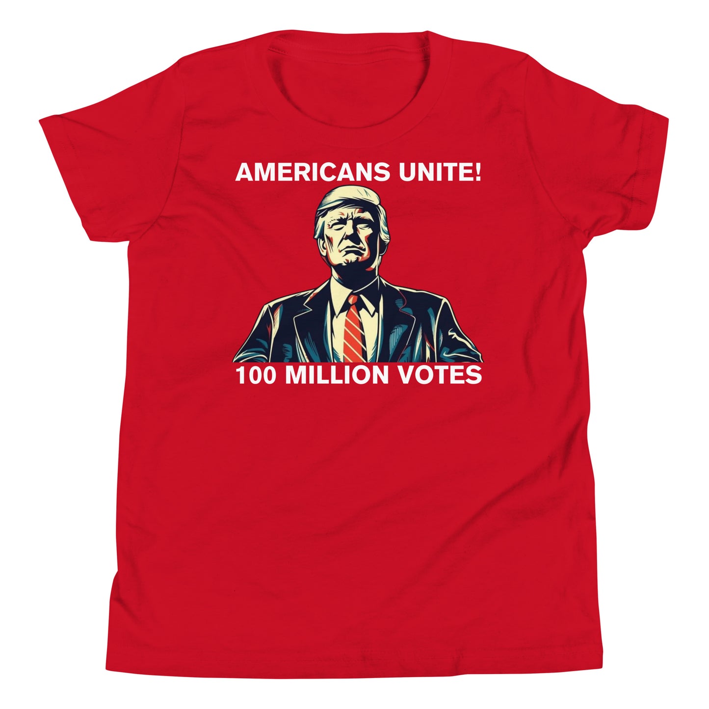 American’s Unite - 100 Million Votes for Trump Kids’ T-Shirt - Design 5