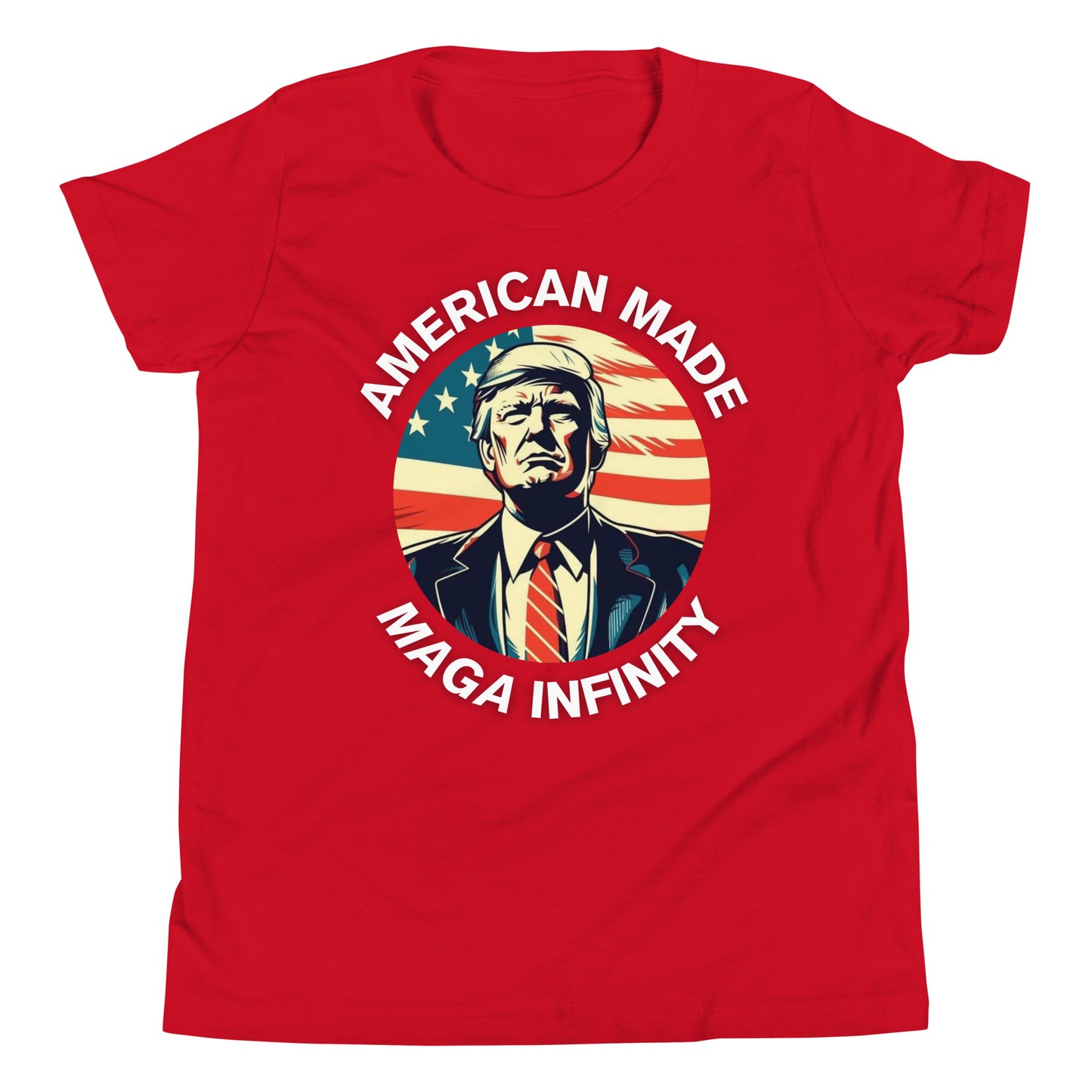 Trump - American Made, MAGA Infinity, Two-Sided Kid's T-Shirt