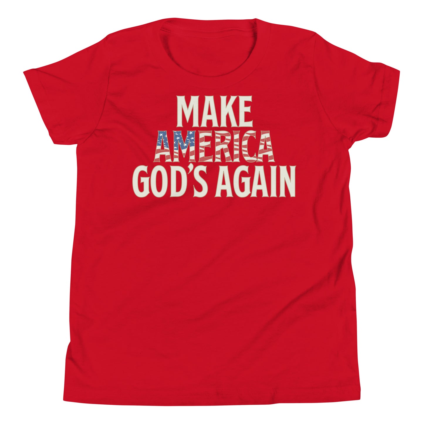 Make America God's Again - Patriotic Kids' T-Shirt