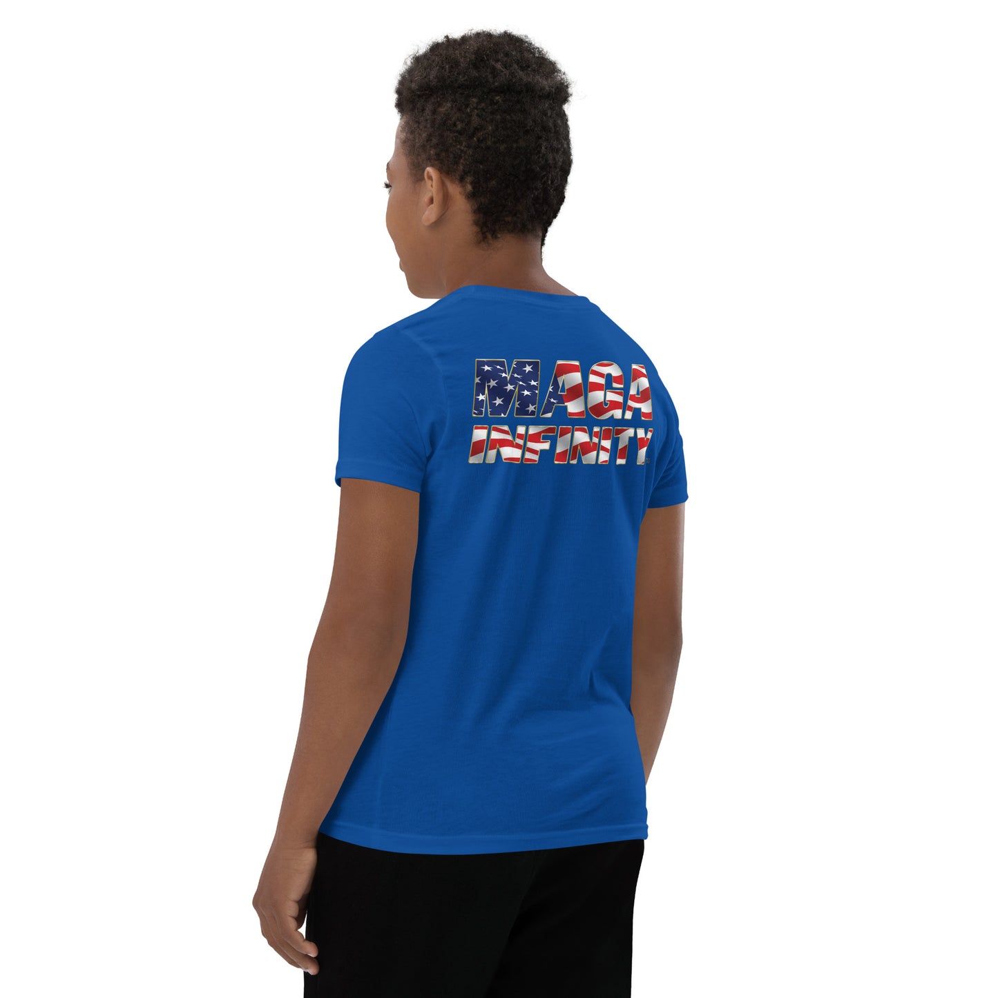 Trump - American Made, MAGA Infinity, Two-Sided Kid's T-Shirt