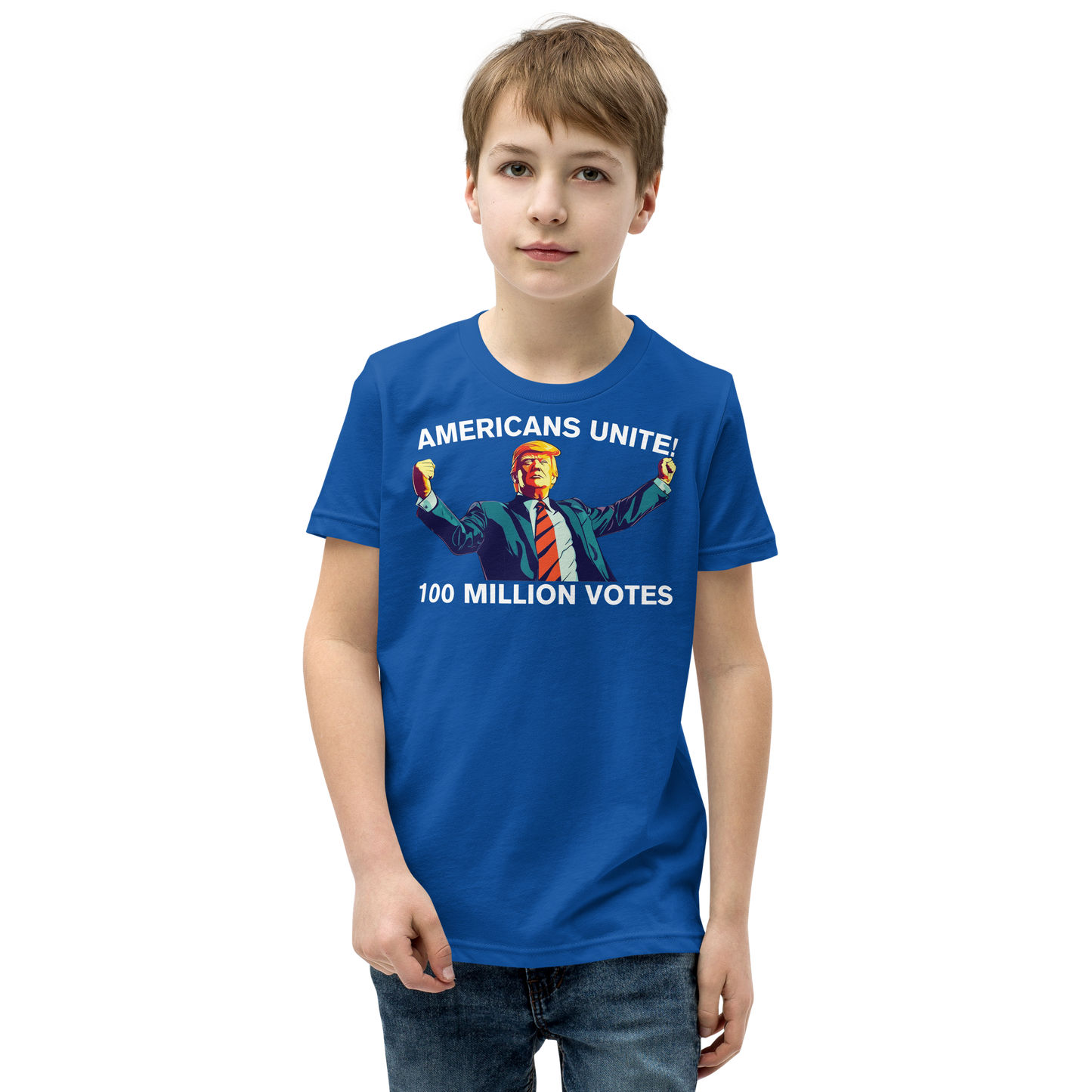 American’s Unite - 100 Million Votes for Trump Kids’ T-Shirt - Design 2