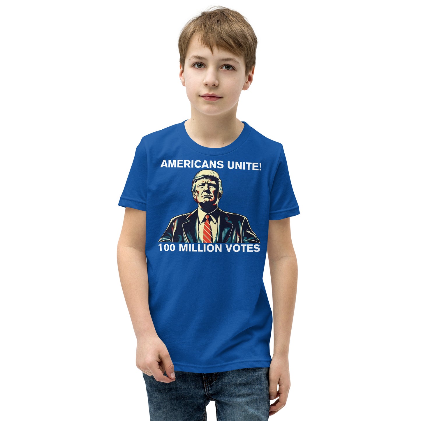 American’s Unite - 100 Million Votes for Trump Kids’ T-Shirt - Design 5