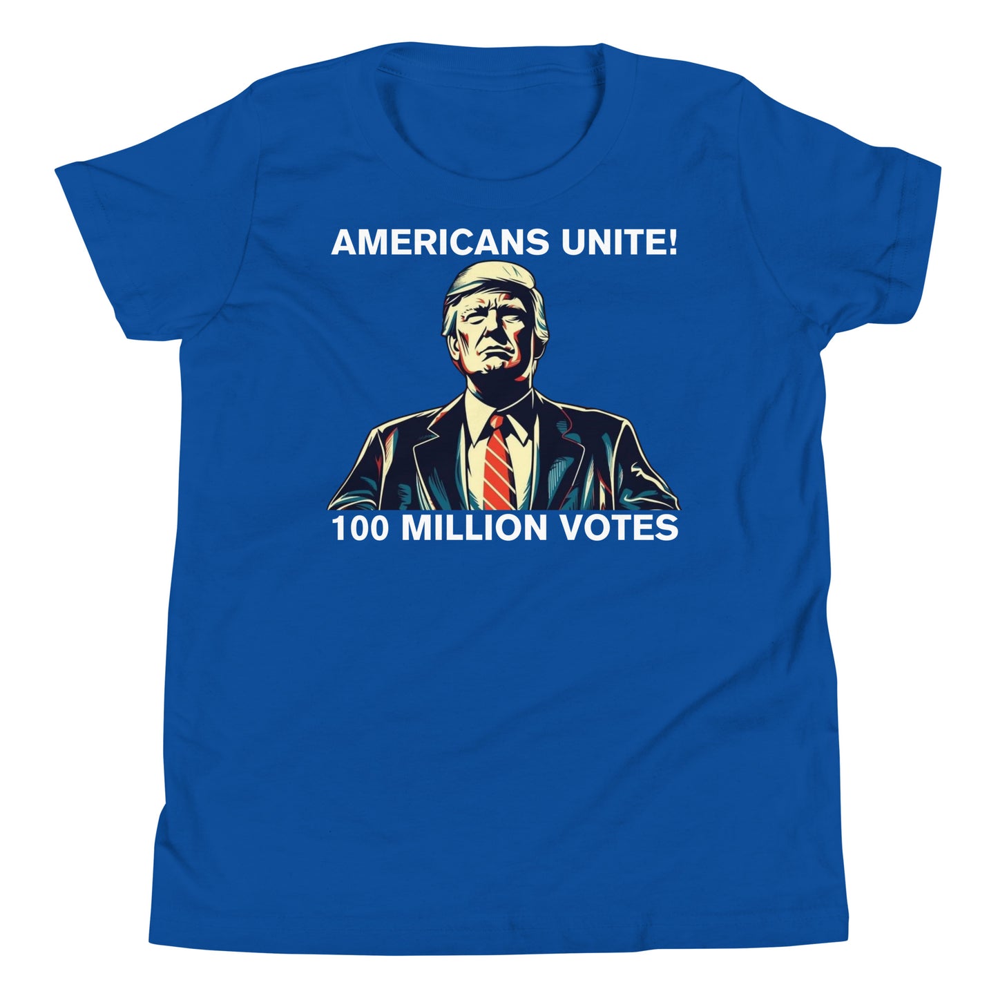 American’s Unite - 100 Million Votes for Trump Kids’ T-Shirt - Design 5