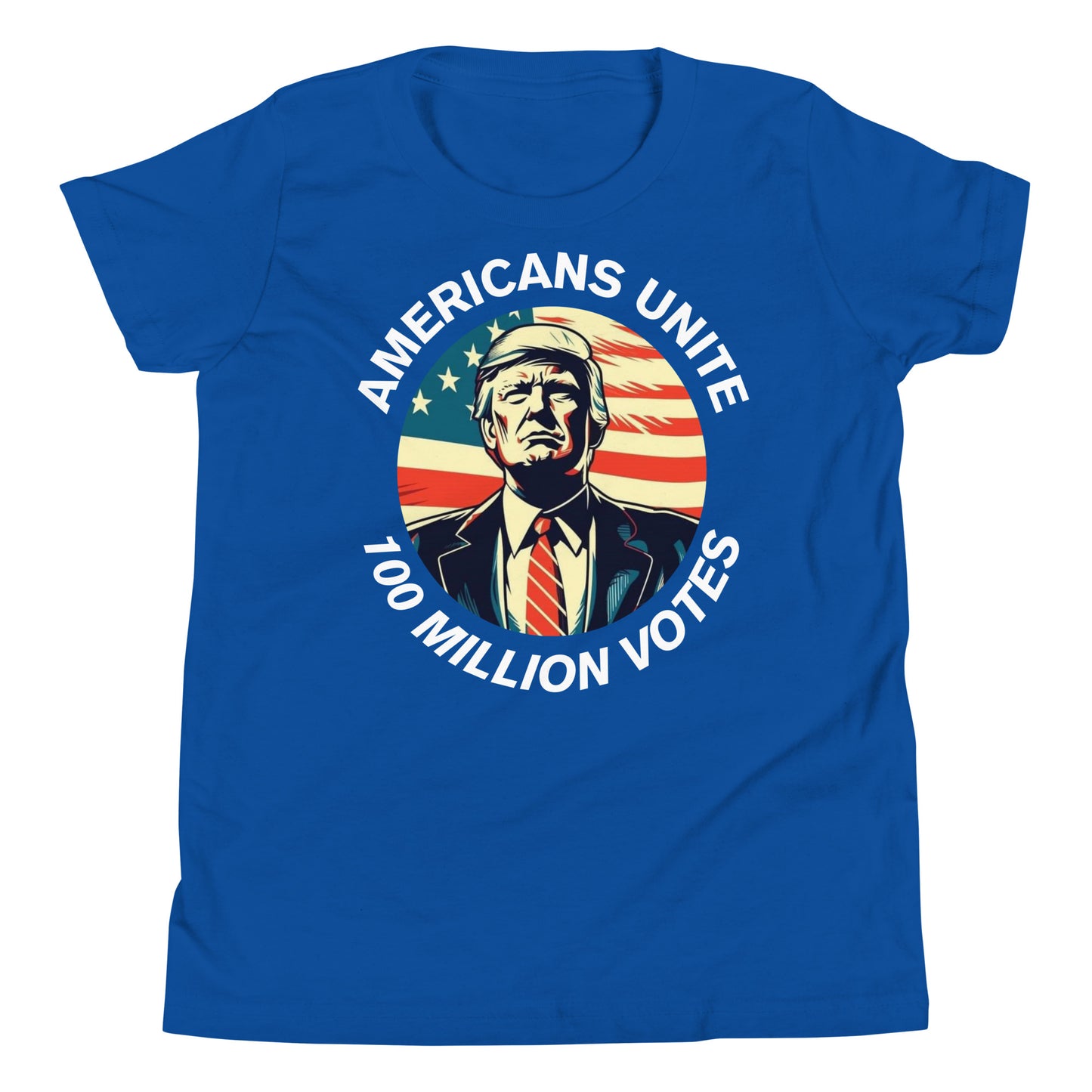 American’s Unite - 100 Million Votes for Trump Kids’ T-Shirt - Design 7