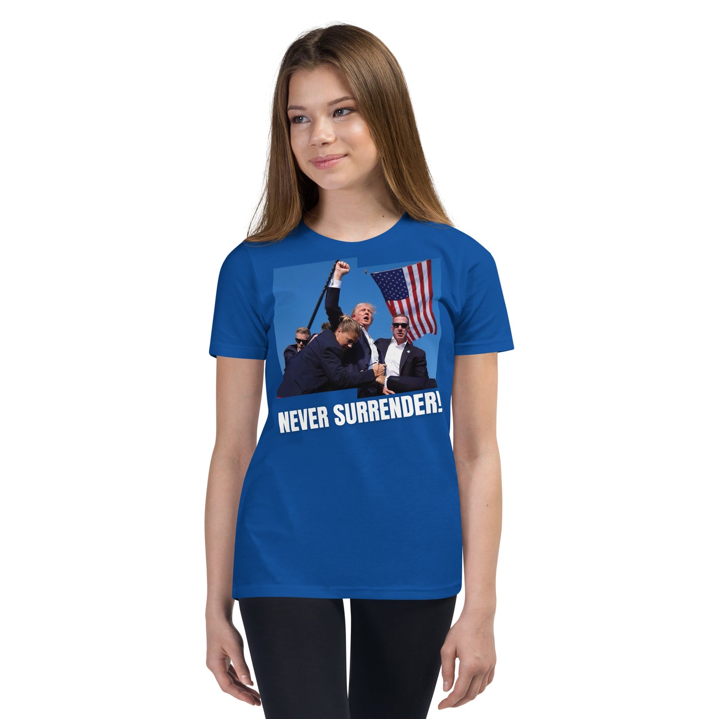 President Trump - Never Surrender! Kids' T-Shirt