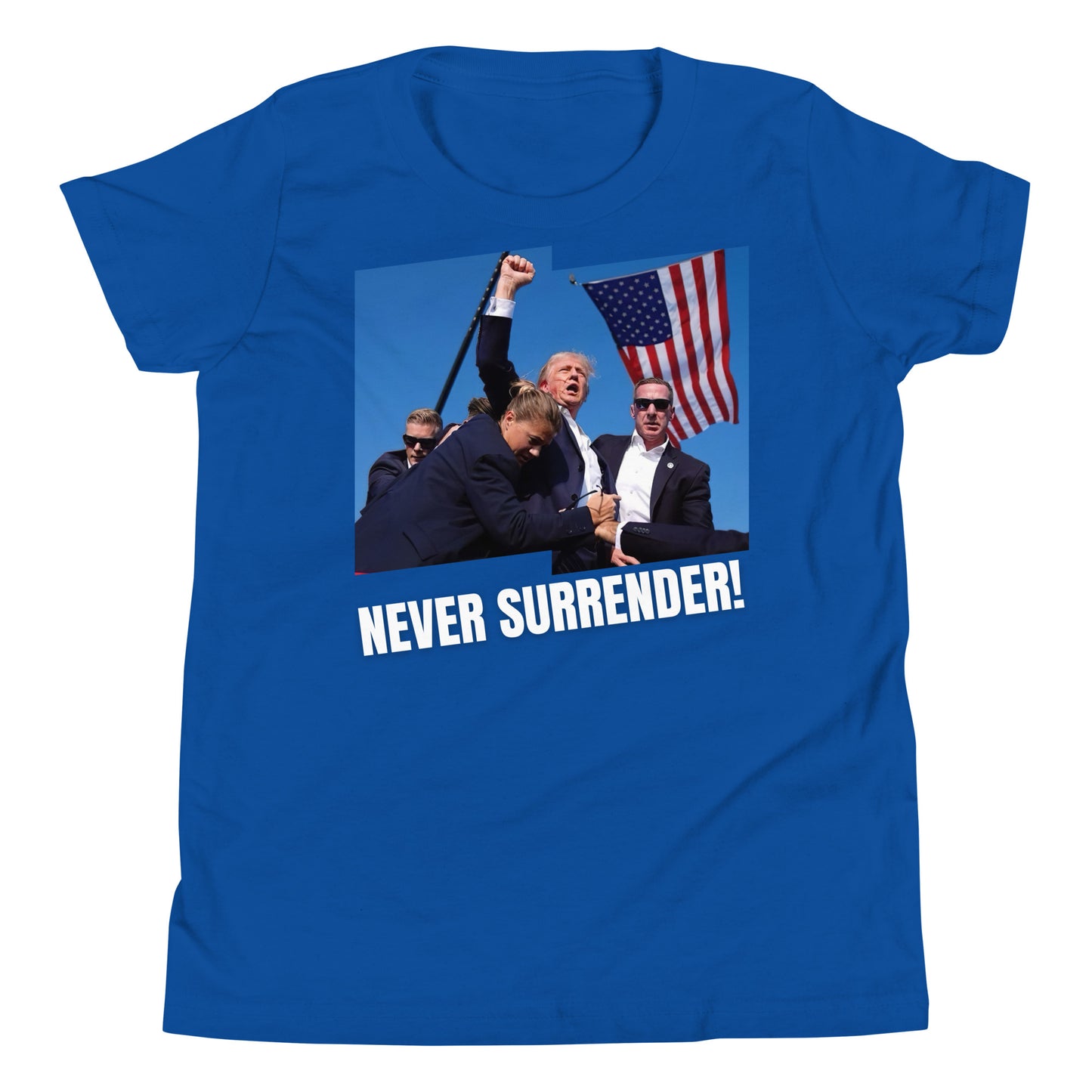 President Trump - Never Surrender! Kids' T-Shirt