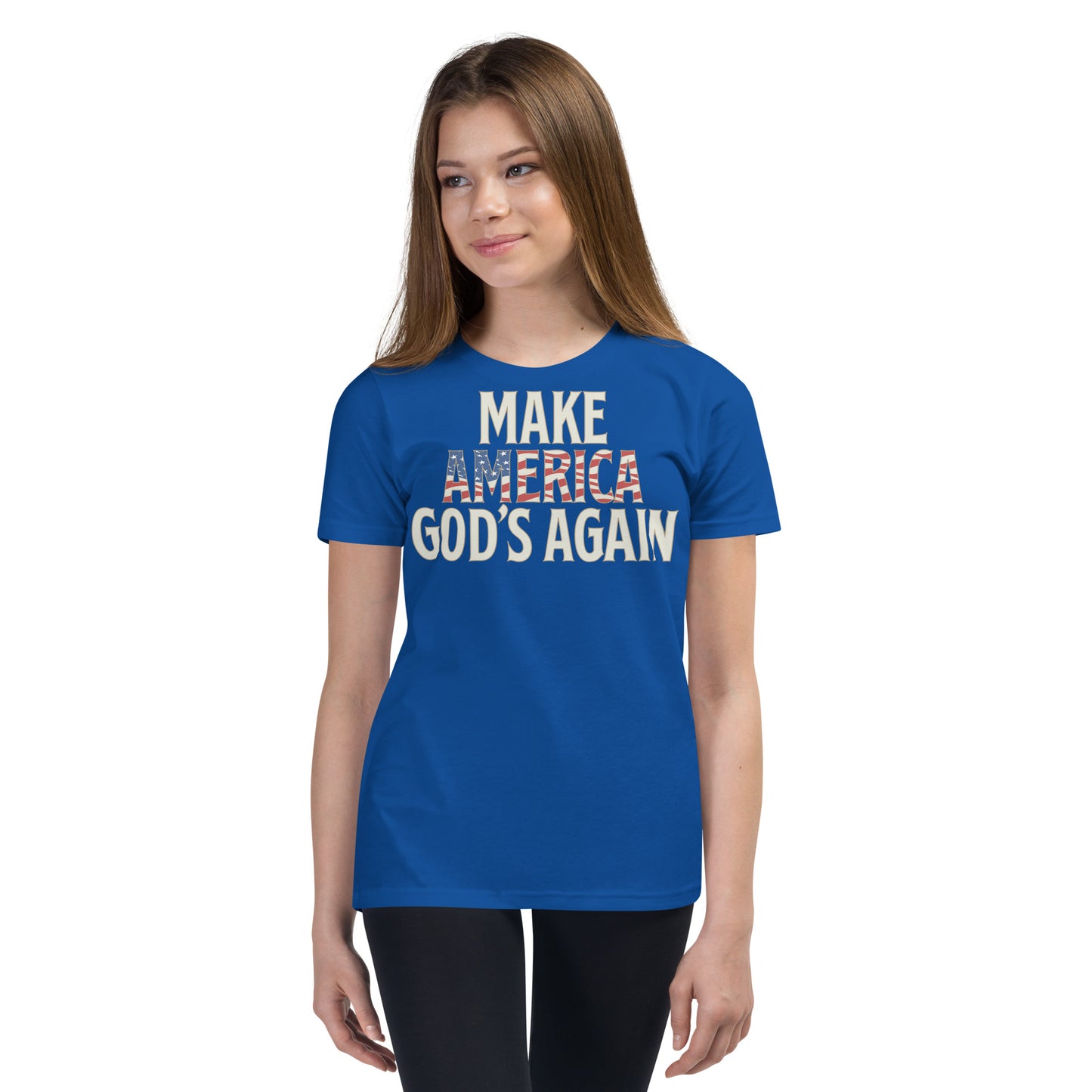 Make America God's Again - Patriotic Kids' T-Shirt