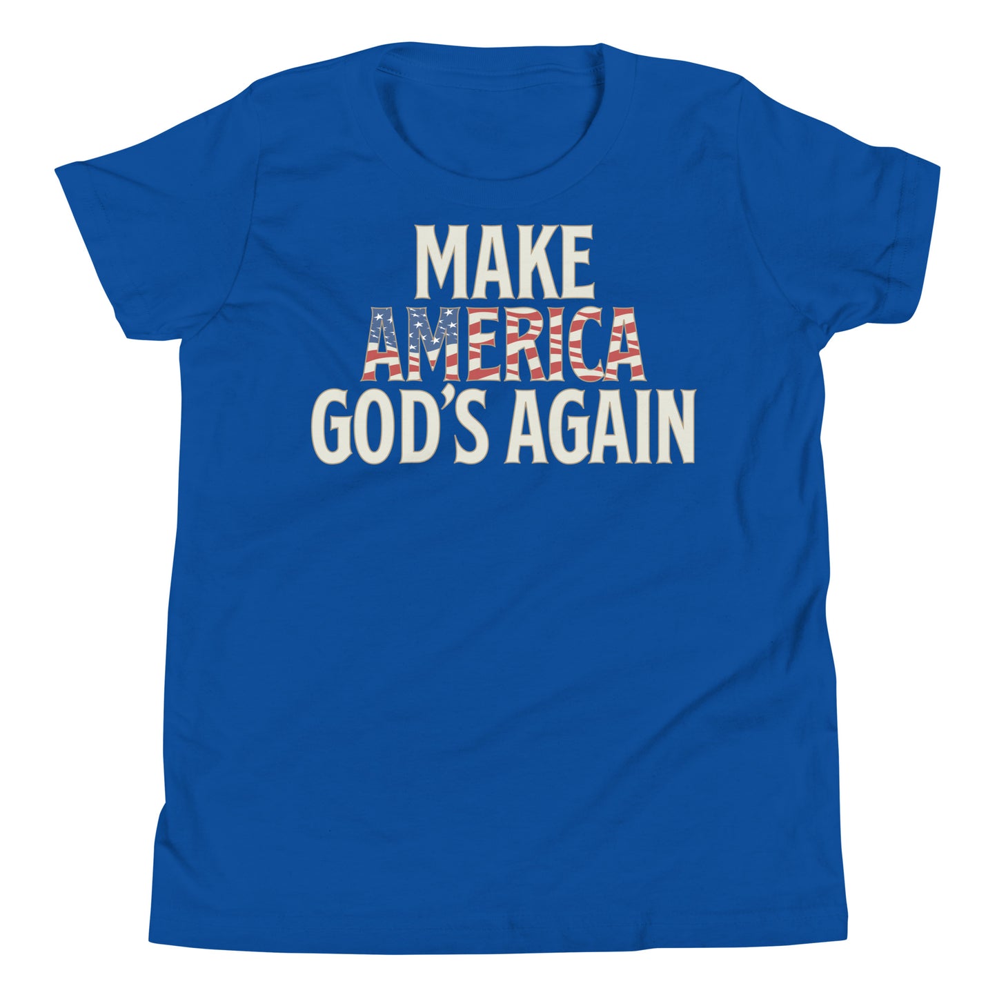 Make America God's Again - Patriotic Kids' T-Shirt