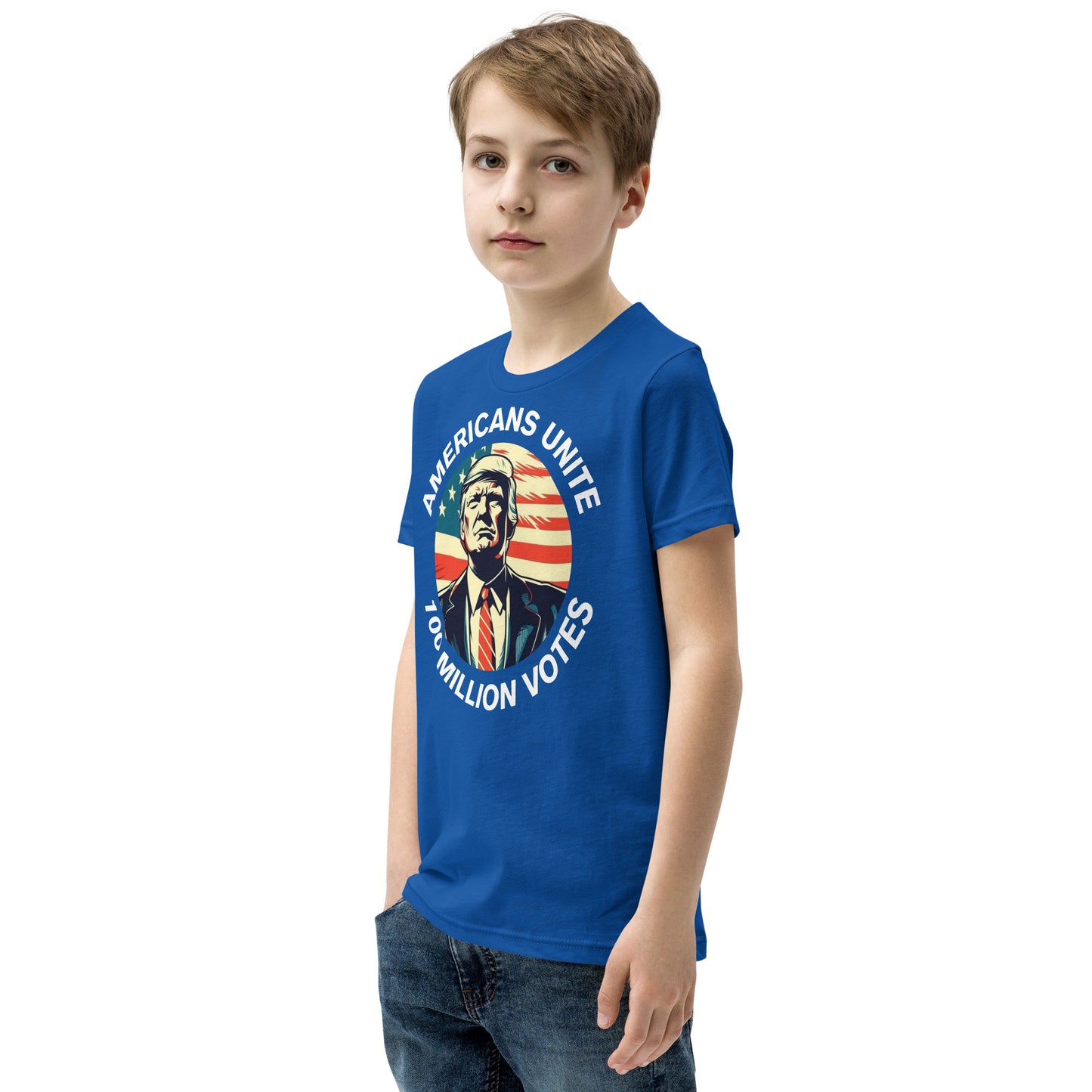 American’s Unite - 100 Million Votes for Trump Kids’ T-Shirt - Design 7