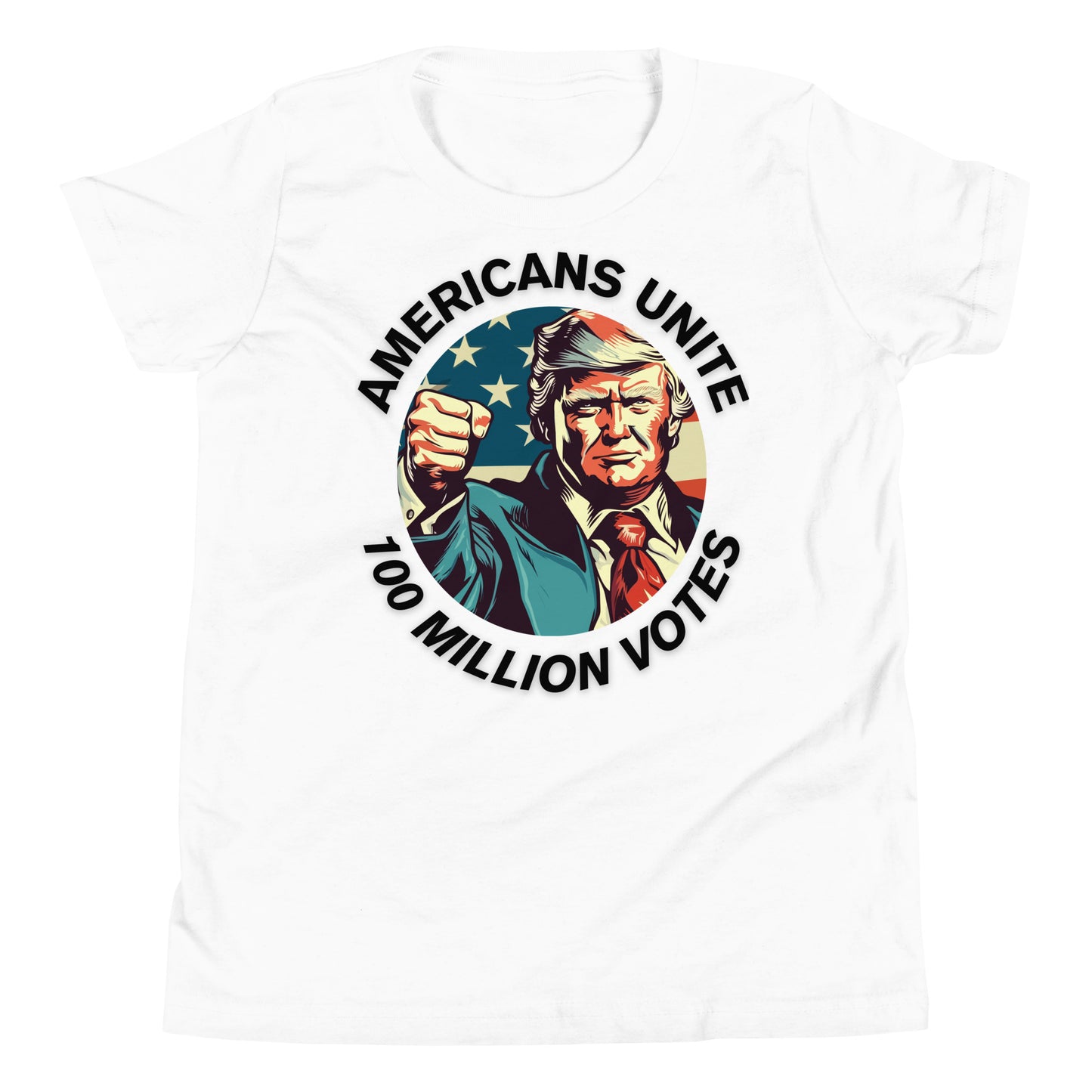 American’s Unite - 100 Million Votes for Trump Kids’ T-Shirt - Design 4