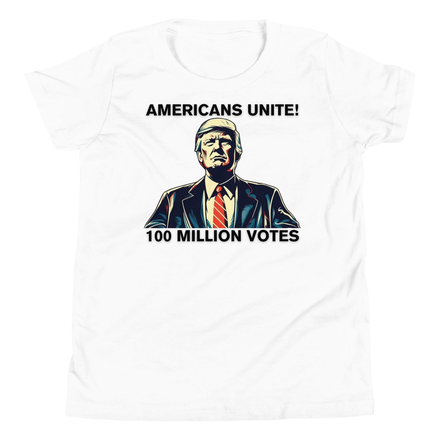 American’s Unite - 100 Million Votes for Trump Kids’ T-Shirt - Design 5