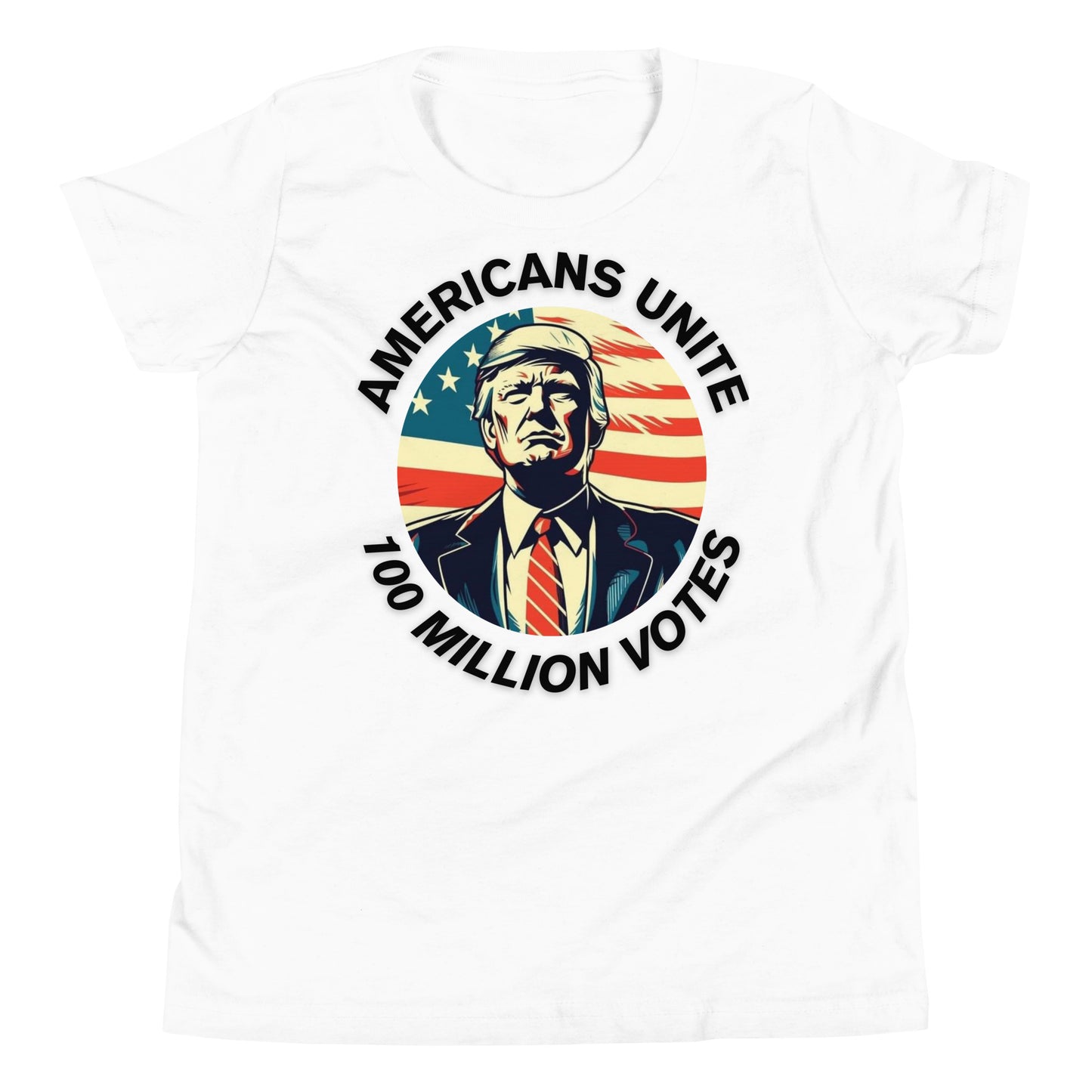 American’s Unite - 100 Million Votes for Trump Kids’ T-Shirt - Design 7