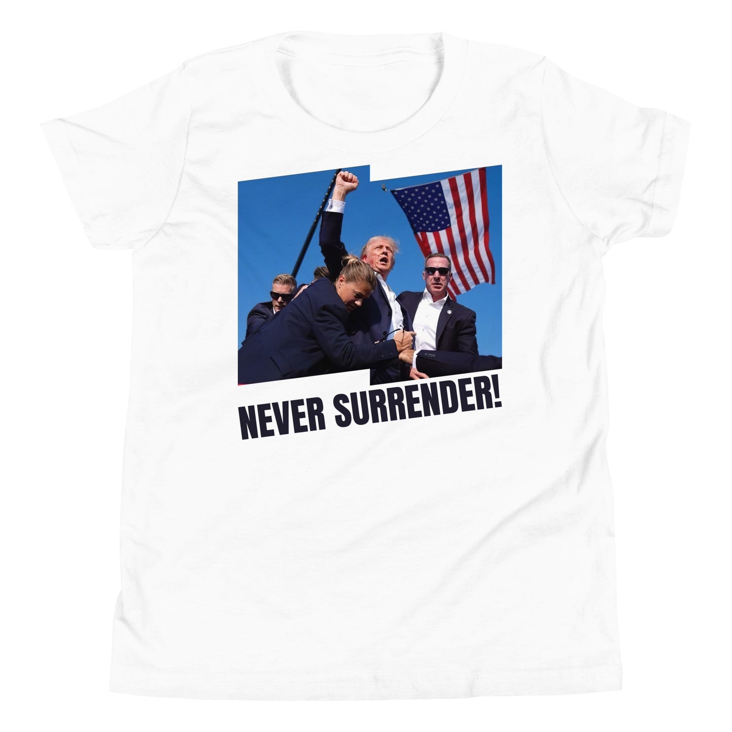 President Trump - Never Surrender! Kids' T-Shirt