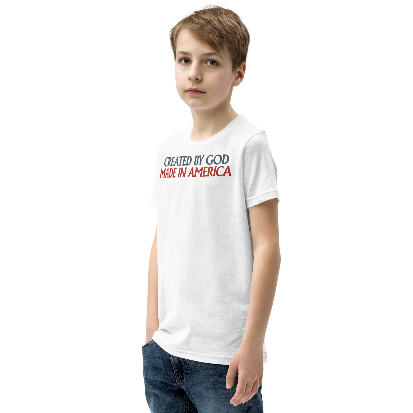 Created By God, Made In America Kids' T-Shirt